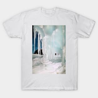 Ice Cave in Blue & White T-Shirt